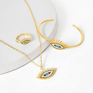 Evil Eye Gift Set (Clarity) - Gold